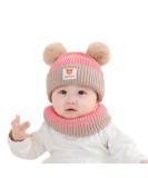 Clysburtuony Newborn Handmade Knitted Crochet Cap - Pink&Gray - 0-3 Months - Buy Online on SooperMarket.com