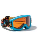 ALPINA CARVY 2.0 Ski Goggles for Kids - Anti-Fog Shatter-Proof 100% UV Protection One Size Cyan Mat - International Shipping - Buy Online on SooperMarket.com