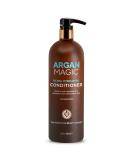 Argan Magic Ultra Hydrating Conditioner - Repairs Dry Damaged Hair - Improves Hair Health - Color Safe - Made in USA - Paraben & Cruelty Free 32oz - Buy Online on SooperMarket.com