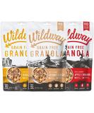 Wildway Vegan Granola Variety Pack - Certified Gluten Free, Low Carb Snack, Grain-Free Paleo, Non-GMO - 8oz 3 Pack - Buy Online on SooperMarket.com