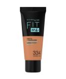MAYBELLINE Fit Me Matte & Poreless Makeup No. 334 Warm Tan - 30 ml | Buy Internationally Online - Buy Online on SooperMarket.com