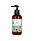 Mabyen Bio Baby Oil Mandel 200ml |Vegan perfume -free natural cosmetics - baby almond oil ideal for baby care and as a baby massage oil - in a practical pumping bag - strengthens binding neutral - Buy Online on SooperMarket.com