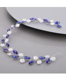 Chargances Blue Crystal Rhinestone Headband - Bridal Prom Hair Accessory for Women & Girls - Buy Online on SooperMarket.com