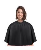 YELEGAI Short Barber Cape, Waterproof Nylon Salon Hair Cutting Cape, Makeup Artist Cape Apron, Shorty Smock for Clients, for Hair Dye, Comb-out, Styling, Shampoo Black - Buy Online on SooperMarket.com