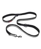 HALTI Double-Ended Lead For Dogs Size Large Black 2m Best Premium Puppy & Dog Leash Neoprene-Padded Easy to Use Reflective Adjustable Lengths Ideal Dog Lead for Hands Free Running & Training Black Large - Buy Online on SooperMarket.com
