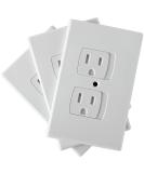 Jambini Self-Closing Baby Proof Outlet Covers Baby Proofing - An Alternative To Plug Covers for Electrical Outlets and Outlet Protectors (3 pack) - Buy Online on SooperMarket.com