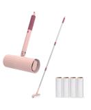 Useful CO Extendable Lint Roller for Animal Hair - 16cm to 110cm Includes 1 Roller & 4 Refill Packs (Pink) - Large Lint Roll for Sticky Leaves & Soil | International Shipping - Buy Online on SooperMarket.com
