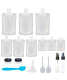 17 Pack Travel Pouches for Toiletries,TSA Approved,Travel Size Portable Containers,Stand Up Pouch,Refillable Travel Accessories for Shampoo Conditioner Lotion Soap Liquids (A-17pcs) - Buy Online on SooperMarket.com