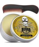 Moustache and Beard Wax for Men with Pocket-Sized Comb | Promotes Growth, Moisture Resistant | Natural Ingredients | Lemongrass 15ml + Comb - Buy Online on SooperMarket.com