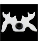 White Plastic Moosehead Bridge Head for Billiards Cue Rack - Non-Slip Snooker Pool Cue Rest Holder - Buy Online on SooperMarket.com
