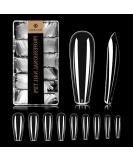 Saviland Clear Coffin Nail Tips- 500Pcs Full Cover Acrylic Press on Nails for Acrylic & Dip Powder Nails - 10 Sizes A-500PCS - Buy Online on SooperMarket.com