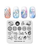 Alexnailart Nail Stamping Printing Plate Template Image Plate Stamper Scraper Chinese traditional Mid-Autumn Festival Theme Moon cake Pattern Nail Art Decoration DIY Print Manicure Design FE012 - Buy Online on SooperMarket.com