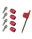 CYCEARTH 4 Sets Bike Olive Connecting Insert Oil Fitting Kit for Avid Sram Disc Brake Hose - Quick Install - Buy Online on SooperMarket.com