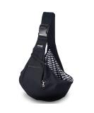 Natuya Small Dog & Cat Sling Carrier Bag - Adjustable Strap, Hands-Free Design with Safety Belt & Front Zipper Pocket - Perfect for Outdoor Travel - Black Cotton Style - Buy Online on SooperMarket.com