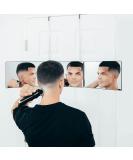 Self-Cut System Travel Version - Three Way Mirror for Self Hair Cutting with Adjustable Height Hooks and Free Mobile App - Buy Online on SooperMarket.com