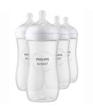 Philips AVENT Natural Baby Bottle with Natural Response Nipple Clear 11oz 4pk SCY906/04 11oz 4 Pack Clear - Buy Online on SooperMarket.com