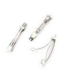 LEEFONE 80mm Iron French Barrette Hair Clips - 50 PCS, Silver Tone | DIY Hair Clip Craft Bows - Buy Online on SooperMarket.com