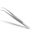 Curved tweezers with guide pin made of stainless steel 15 cm - Buy Online on SooperMarket.com
