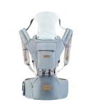 SONMEI Ergonomic Baby Carrier with Hip Seat 360 Positions Soft and Breathable All Seasons for Newborns and Toddlers Hiking Shopping Travelling Light Blue - Buy Online on SooperMarket.com