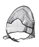 Waterproof Rain Bonnet Hat w Full Cut Visor & Netting for Men/Women (Unisex) Black - Buy Online on SooperMarket.com