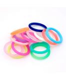 20Pcs Mix 14 Colors Safe Silicone Pacifier Dummy Chain Adapter Holder O Ring - Inner Size 21.5mm - Buy Online on SooperMarket.com