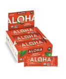 ALOHA Organic Plant Based Protein Bars - Peanut Butter Cup Bar - 12 Bars, Vegan, Low Sugar, Gluten-Free, Paleo, Low Carb, Non-GMO, No Stevia, No Erythritol - Buy Online on SooperMarket.com