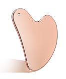 Stainless Steel Gua Sha Tool for Face & Body - Rose Gold Facial Massage Tool | Tighten Skin & Enhance Beauty | Includes Travel Pouch - Buy Online on SooperMarket.com