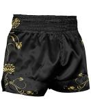 Men's Red Cross X Muay Thai Boxing Shorts - Large Lotus | Gym Sports Trunks - Buy Online on SooperMarket.com
