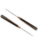 Awl Tool  2 PCS Wooden Handle Scratch Awl for Leather Hole Punch Awl Maker Tool Sewing Awl Leather Craft Repair Tools 2 PCS Wood brown - Buy Online on SooperMarket.com