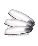 3-Piece Stainless Steel Nail Brush Set - Vibury Hand Wash Brushes for Cleaning Nails, Mud, and Eliminating Odors - Buy Online on SooperMarket.com