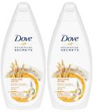Dove Nourishing Secrets Body Wash Oat Milk & Honey 16.9oz - Pack of 2 International Version - Buy Online on SooperMarket.com