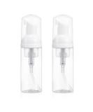 Beaupretty 2pcs Foam Dispenser Bottle Plastic Refillable Empty Mini Foaming Soap Shampoo Dispenser Pump Bottles for Travel 50ml (White) - Buy Online on SooperMarket.com