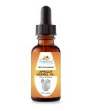100% Pure Organic Apricot Kernel Oil - Cold-Pressed 2 oz from Turkey | Ideal for Massage Skincare Hair & Aromatherapy - Buy Online on SooperMarket.com