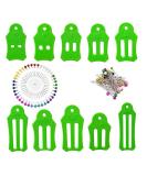 HONEYSEW 10pcs Fabric Bias Binding Sasher Tool Set with 40 Quilting Pins - Multi-Sized Foldable Strips, Green - Buy Online on SooperMarket.com