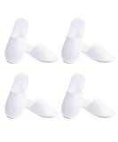 24 Pairs Cotton Velvet Closed Toe Spa Slippers - Disposable, Fit for US Men Size 10 and Women Size 11 - Perfect for Hotels, Homes, and Guests - Buy Online on SooperMarket.com