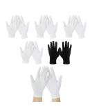 4 White Gloves + 1 Black Glove for Eczema Sensitive Dry Irritated Skin Overnight Hand Cream Lotion Protection Daily Work 100% Cotton Size 9" (5 Pairs) - Buy Online on SooperMarket.com