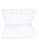 IOOLEEM 28 Grids Plastic Bead Organizer Box - Clear Storage Container with Dividers for Arts and Crafts - 8.6x5x0.66 inch (1 Pack) - Buy Online on SooperMarket.com