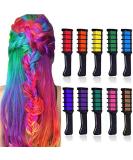 Kalolary 10 Color Temporary Hair Color Chalk Comb Set, Washable Hair Chalk for Girls Kids Gifts on Halloween Christmas Thanksgiving Day Cosplay for Age 4 5 6 7 8 9 10+ - Buy Online on SooperMarket.com