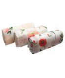 Little English Bamboo/Cotton Large Muslin Blankets - Flower Power Set of 3 - 120cm x 120cm - Luxury Pram Blanket for Swaddling - Buy Online on SooperMarket.com