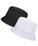 Rosoz Bucket Hat for Women Men - Summer Travel Beach Sun Hat - Unisex Black/White Outdoor Cap - Buy Online on SooperMarket.com