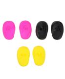 KALLORY 3pcs Waterproof Ear Shower Caps - Colorful Ear Covers for Shower 7.7X5.5X2CM - Buy Online on SooperMarket.com