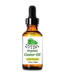 Nature Drop's Organic Castor Oil - 100% USDA Certified Pure Cold Pressed Hexane Free - Best Oil Growth for Eyelashes Hair Eyebrows Face and Skin Triple Filtered Great for Acne by Nature - Buy Online on SooperMarket.com