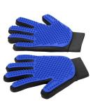 Boumour Fur Care Grooming Glove Set - Animal Hair Remover Brush for Dogs & Cats | Blue 2 Gloves Pet Fur Care - Buy Online on SooperMarket.com
