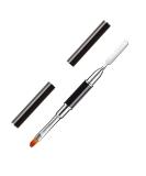 Kalolary Nail Brushes Gel Dual Poly UV Gel Nail Brush Dual-Ended Poly UV Gel Nail Brush Coloring Rod Manicure Nail Tool Black - Buy Online on SooperMarket.com