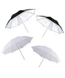 Photography Umbrella Lighting Kit - 4 Pack 33/84cm Soft White Translucent and Reflective Umbrellas for Studio Shooting - Photo and Video Lights - Buy Online on SooperMarket.com