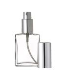 Grand Parfums 1 Oz Empty Perfume Atomizer - Flat Glass Bottle with Silver Sprayer | 30ml Fragrance Decanting Solution - Buy Online on SooperMarket.com