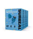 Surreal Frosted High Protein Cereal - Low Sugar- Healthy Plant Based Cereal - High in Fibre - Low Carb - Gluten Free - Vegan - 12g of Protein 0g of Sugar - 240g per Box - 4 Pack (4 x Frosted) - Buy Online on SooperMarket.com