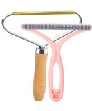 Pet Hair Remover Upunroot Pro - Fabric Shaver & Lint Cleaner for Rugs, Couch, & Pet Towers - Pink & Wood - Buy Online on SooperMarket.com