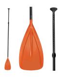 LBW SUP Paddle 3 Piece Stand Up Paddleboard Paddles - Adjustable Double Holes Lock, Sturdy & Ergonomic Design for Surfing Beginners - Orange - Buy Online on SooperMarket.com