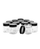 Hoa Kinh 4oz Glass Jars with Lids - 12 Pack Mini Round Canning Storage Containers for Lotions, Powders, Ointments - Buy Online on SooperMarket.com